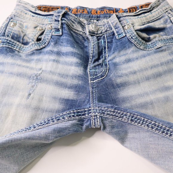 COPY - Rock Revival Walden Slim Boot Cut Jeans- 33 - Picture 9 of 17